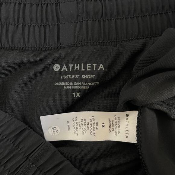 Athleta Hustle 3” Short Black Mid-Rise Women’s NEW - Size 1X - Picture 7 of 7